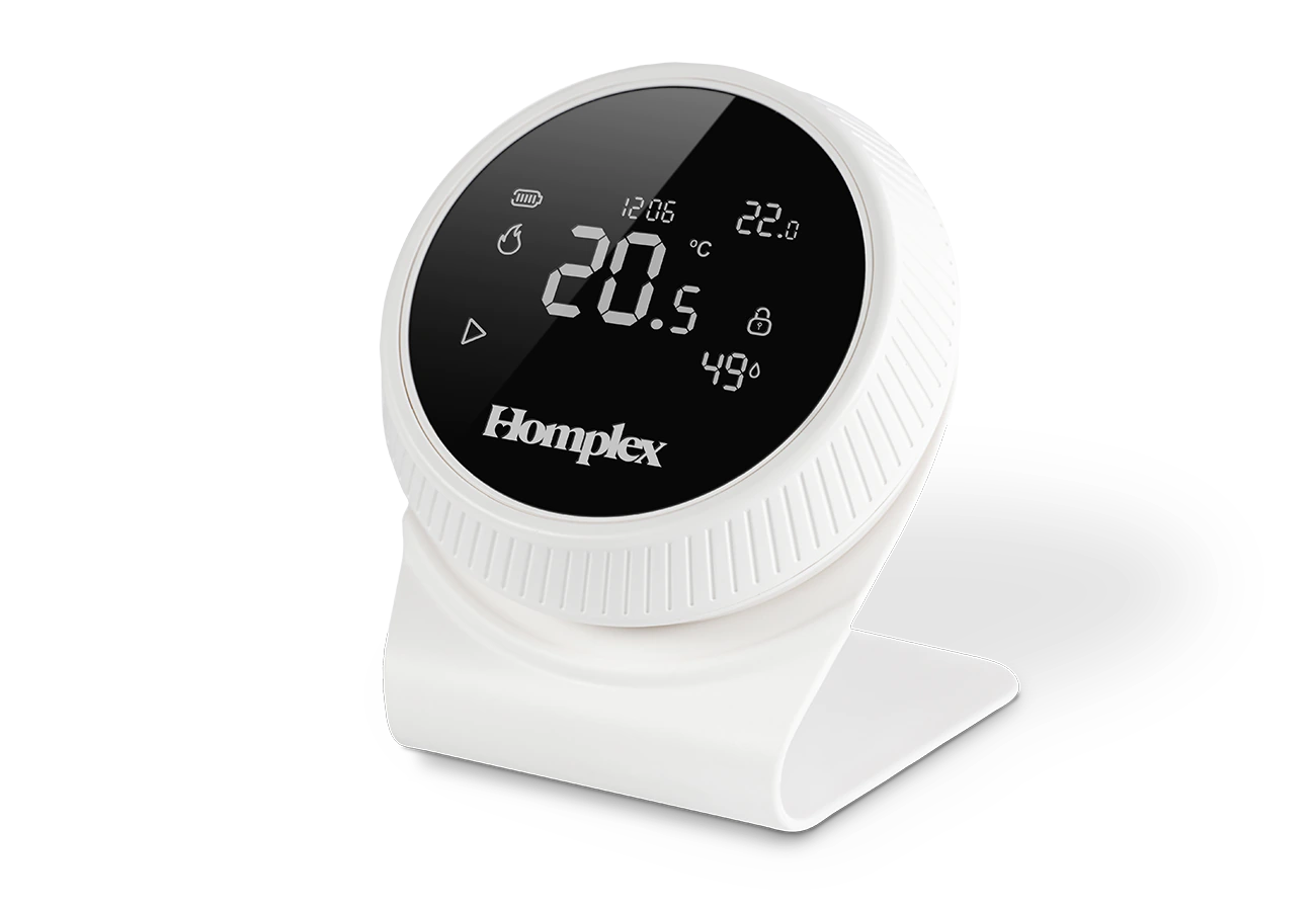homplex-nx1-cream-white-termostat-programabil-control-la-distanta-cu-stand-lateral-stanga